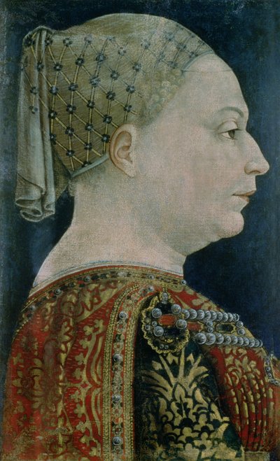 Porträt von Maria Sforza von Bonifacio Bembo